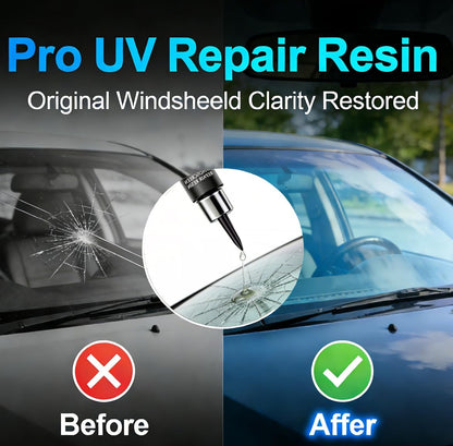 2Pcs Automotive Glass Nano Repair Fluid Kit Cracked Car Windshield  Wind Shield Car Glass Repair Set