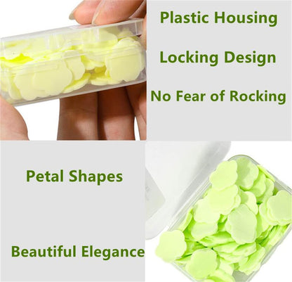 4 Boxes Colorful Portable Hand Washing Soap Sheets, Scented Mini Soap Sheets
