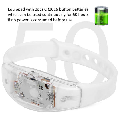 Sound Control Flashing Bracelet Light Up Bangle Wristband for Party Bars Disco