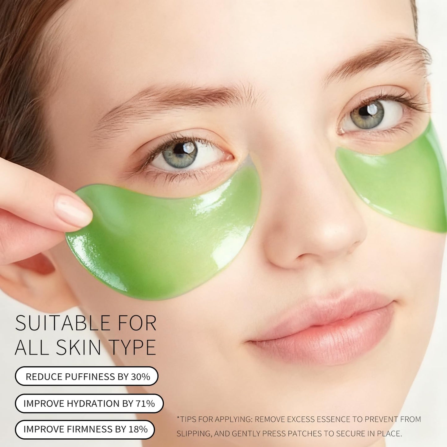 Avocado Under Eye Patches(30 Pairs),Under Eye Mask for Dark Circles, Puffy Eyes,EyeBags and Fine Lines