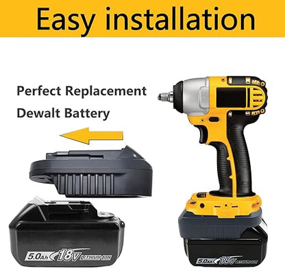 Battery Adapter, Compatible with Dewalt 18v Lithium Battery, Convert to Makita 18v Lithium Batteries