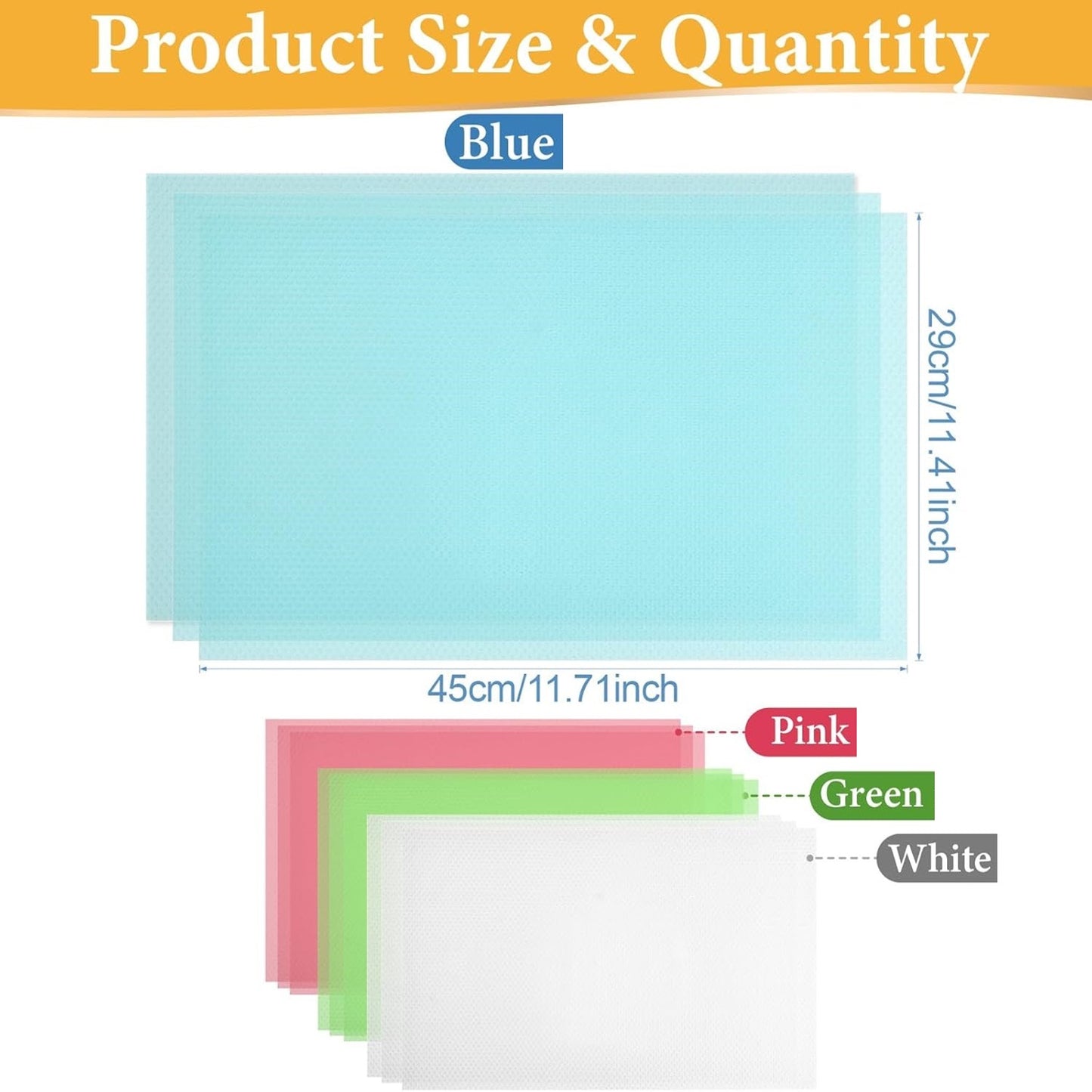 Non Slip Waterproof Antibacterial Fridge Mats