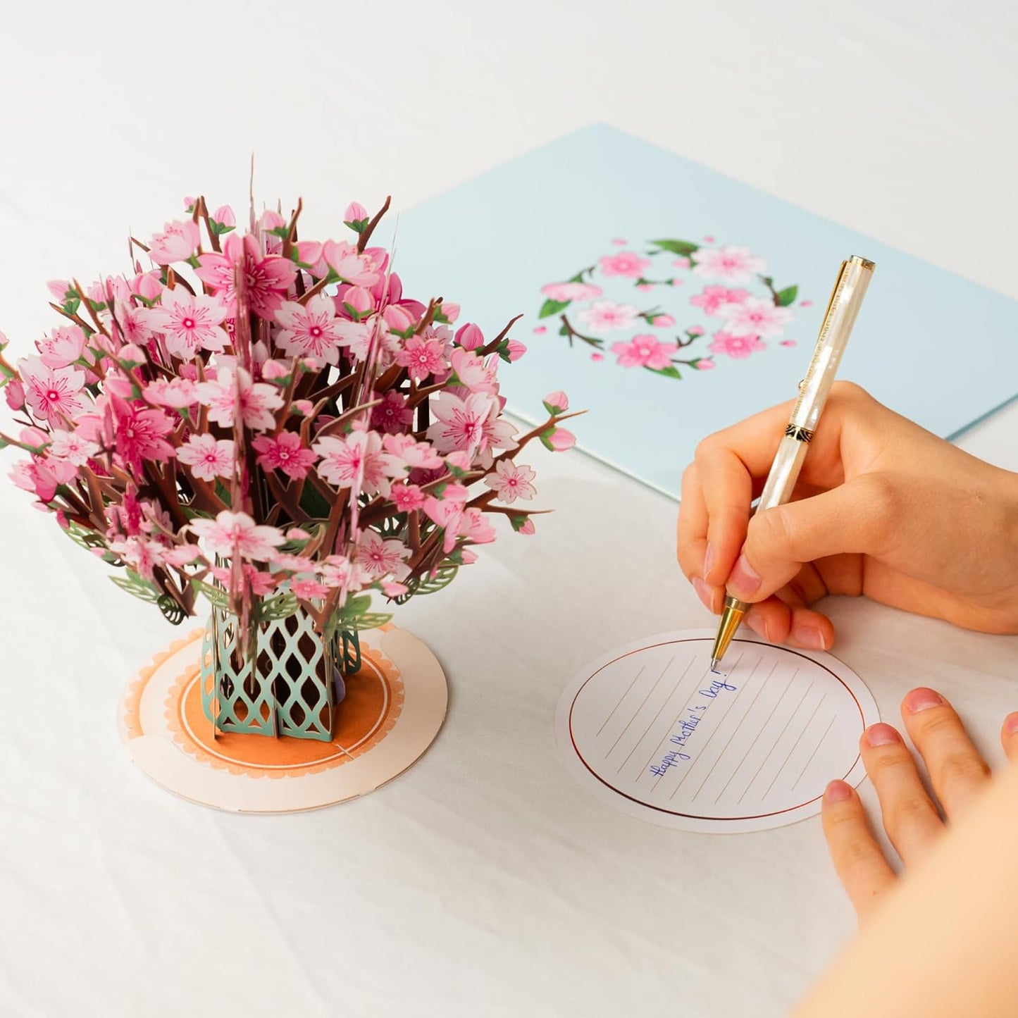 3D Cherry Blossom Pop Up Card, Gift for Birthday, Wedding, Anniversary, All Occasion or Just Because