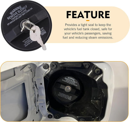 Locking Fuel Tank Cap Suitable for Chevrolet, Honda, and Infiniti