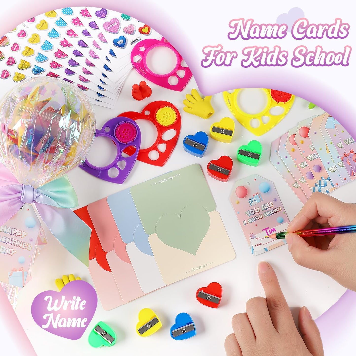 Giant Rainbow Stationery Set for School Classroom Class Party Favor