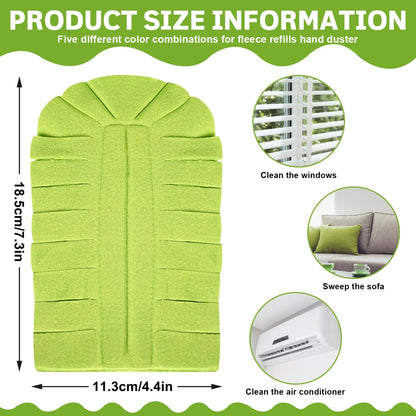 6Pcs Duster Refill Fleece Refills for Hand Duster, 360 Degree Dusters Refills, Reusable Duster Pads