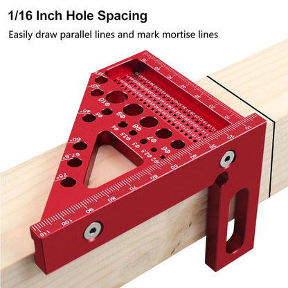 3D Multi Angle Carpenter Square Hole Scribing Ruler