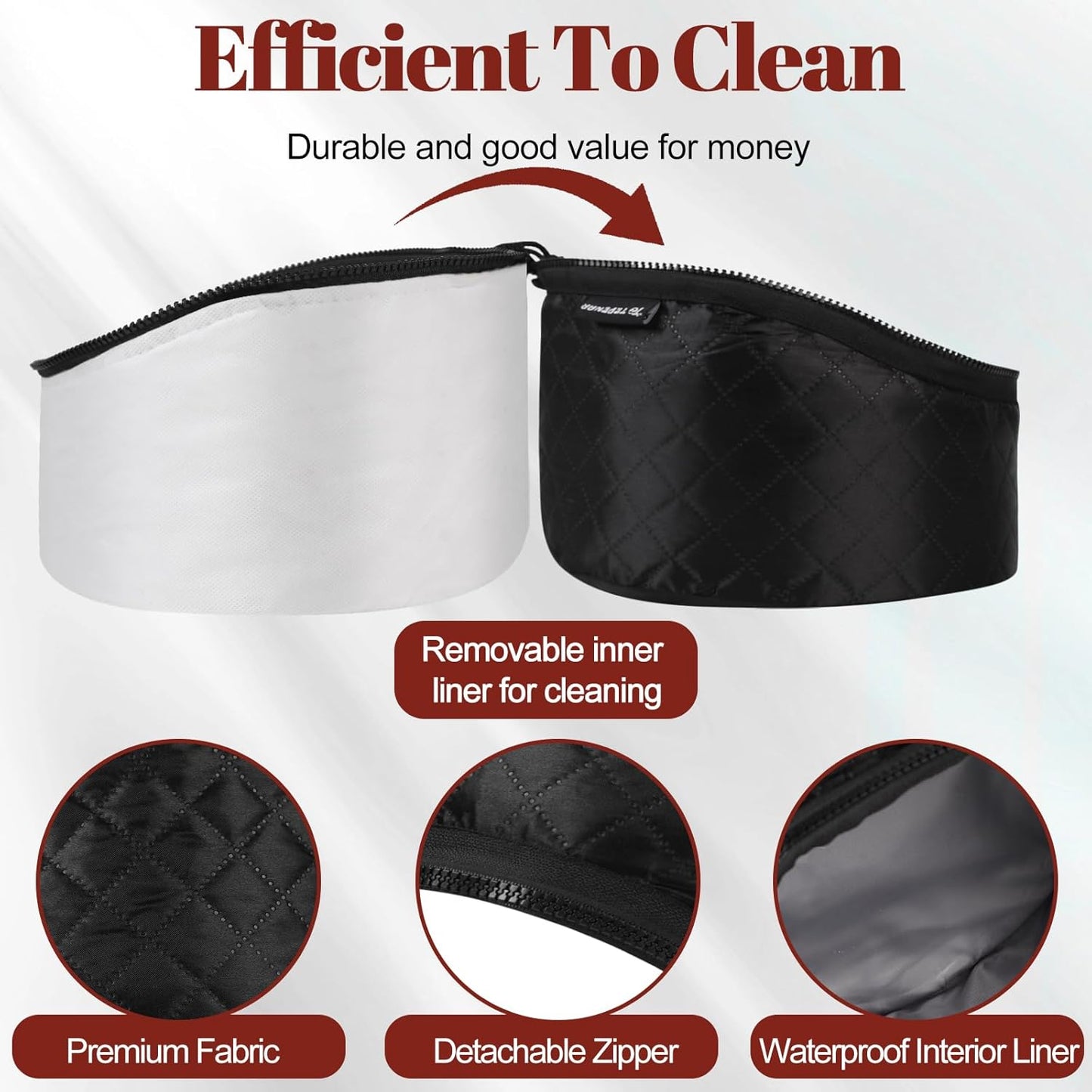 Upgraded Heat Cap with 10-Level Fast Heating 3 Time Settings