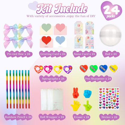 Giant Rainbow Stationery Set for School Classroom Class Party Favor