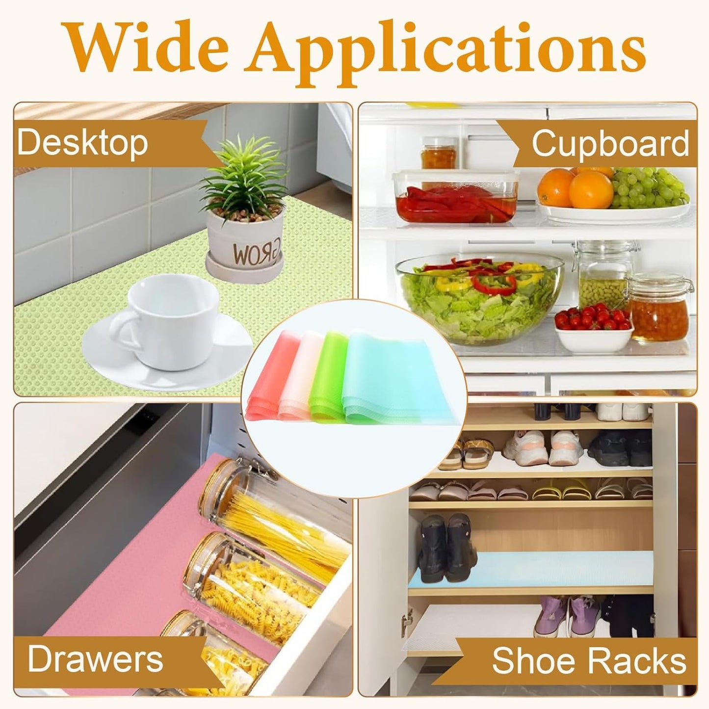 Non Slip Waterproof Antibacterial Fridge Mats