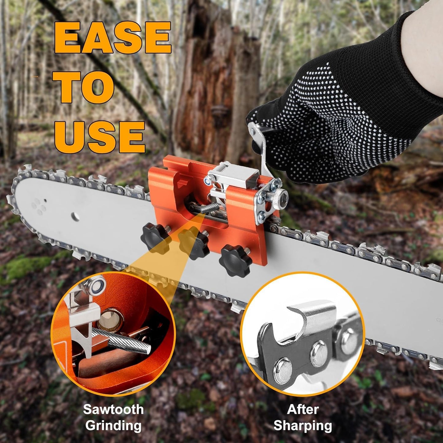 Portable Crank Chainsaw Sharpening Jig For  Sharpening Chain Saw