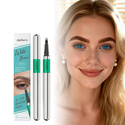 4-in-1 Tip Eyebrow Defining Pen, Natural-Looking & Long-Lasting Brow Makeup