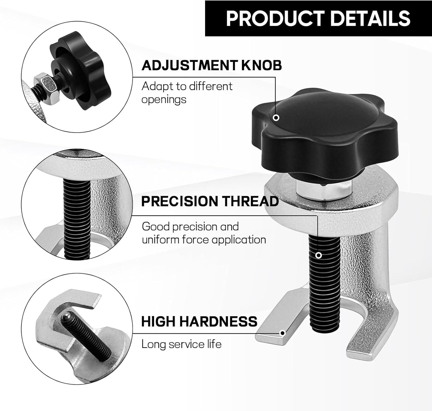 Car Windshield Wiper Arm Puller, Automotive Wiper Arm Removal Tool with Adjustable Knob