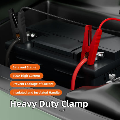 Battery Adapter with 6FT Jumper Cables for Portable Power Solution
