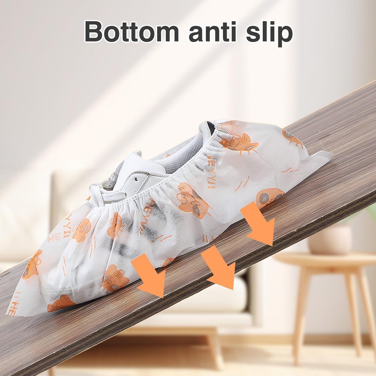 50 Pcs Disposable Cartoon Shoe Covers, Non Slip Dustproof Indoor Booties
