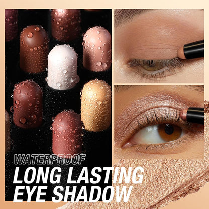 8 Colors Eyeshadow Sticks Set,Long Lasting Waterproof Eye Shadow