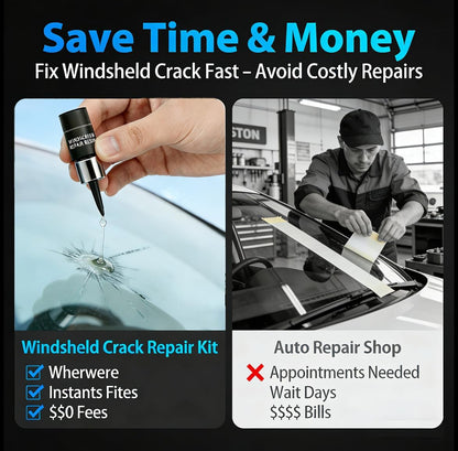 2Pcs Automotive Glass Nano Repair Fluid Kit Cracked Car Windshield  Wind Shield Car Glass Repair Set
