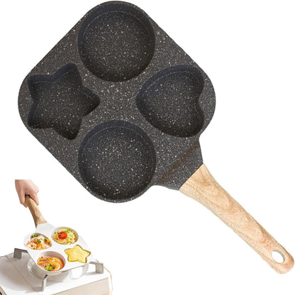 4 Holes Non Stick Egg Frying Pan - Egg Frying Pan Shapes