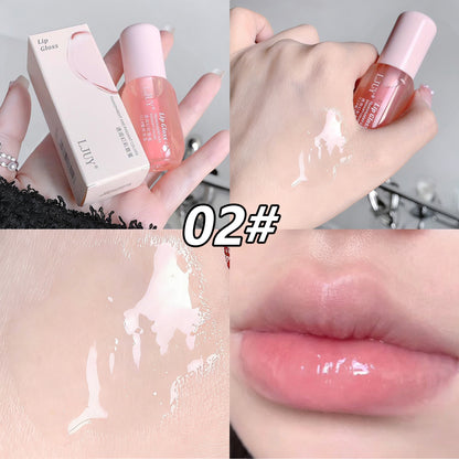 3Pcs Clear Hydrating Lip Oil Set, Reviver Lip Oil For a High-shine Finish