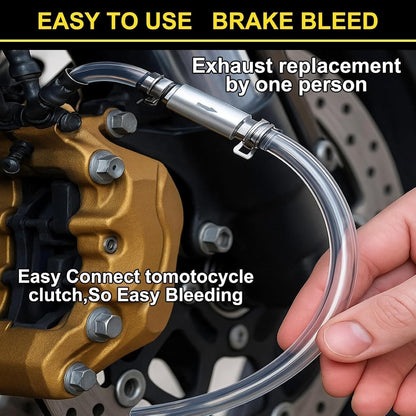 Brake Bleeder - OneWay Check Valve Tube Bleeding Tool Kit