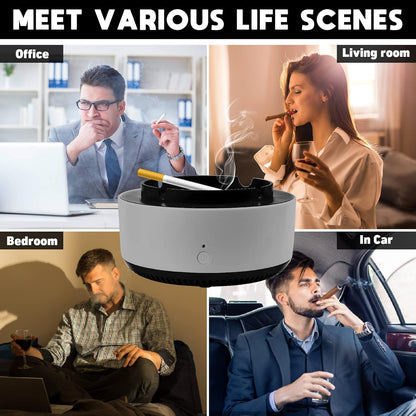 Multi-Purpose Ashtray with Air Purifier
