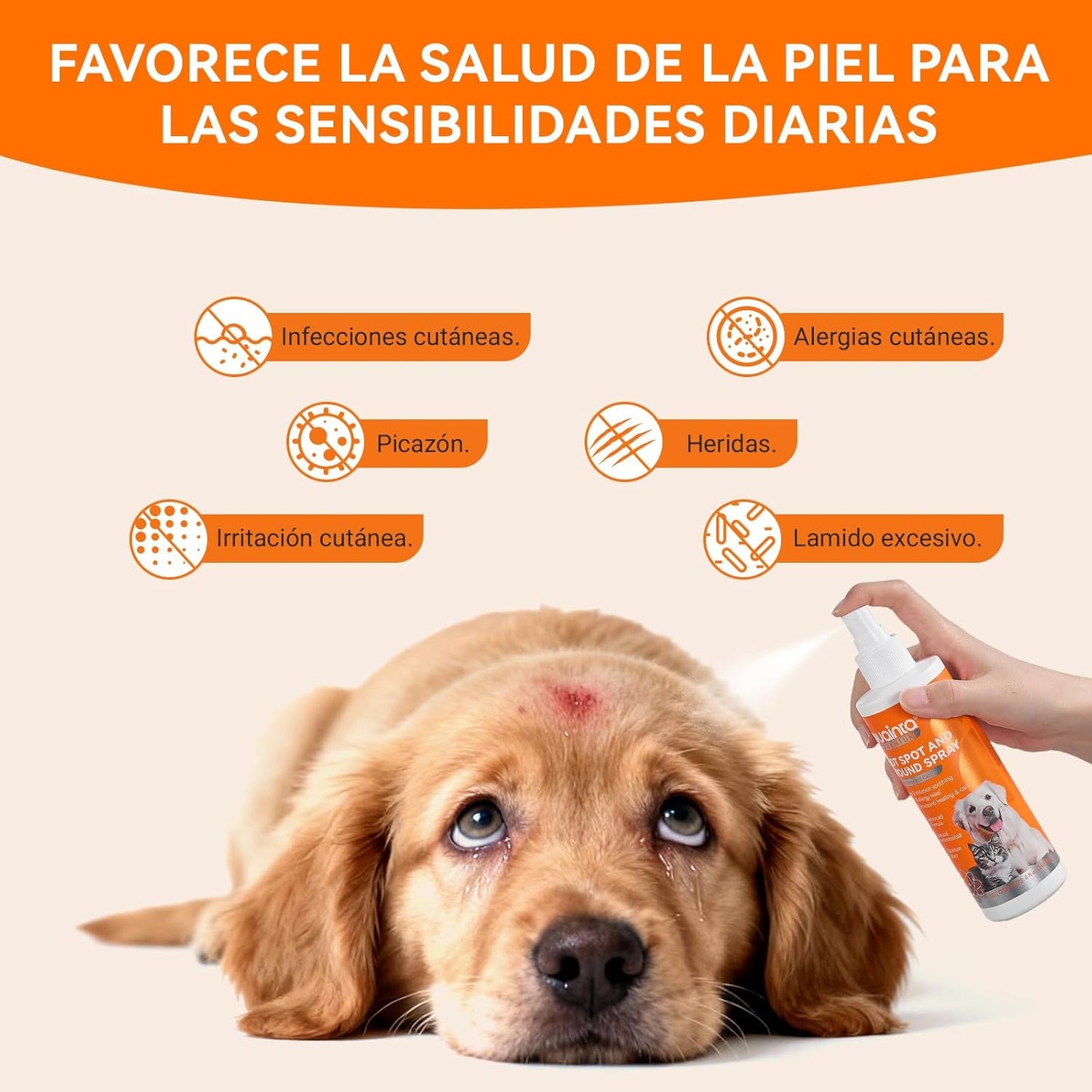 Upgraded Quantum Silver Skin Spray for Pets, Itch Relief and Hot Spot Treatment, Supports Skin Infections and Irritations for All Animals