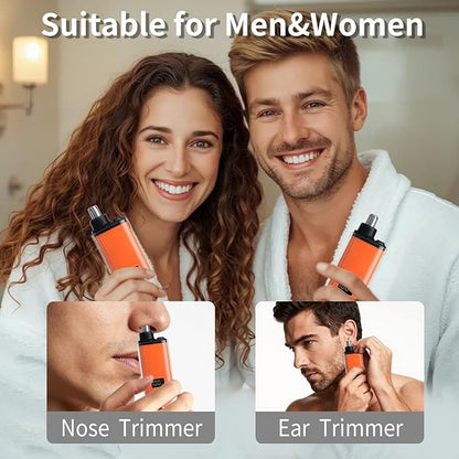 Electric Nose Hair Trimmer for Women Men, Rechargeable Mini Travel Trimmer for Nose and Ear Hair Clippers