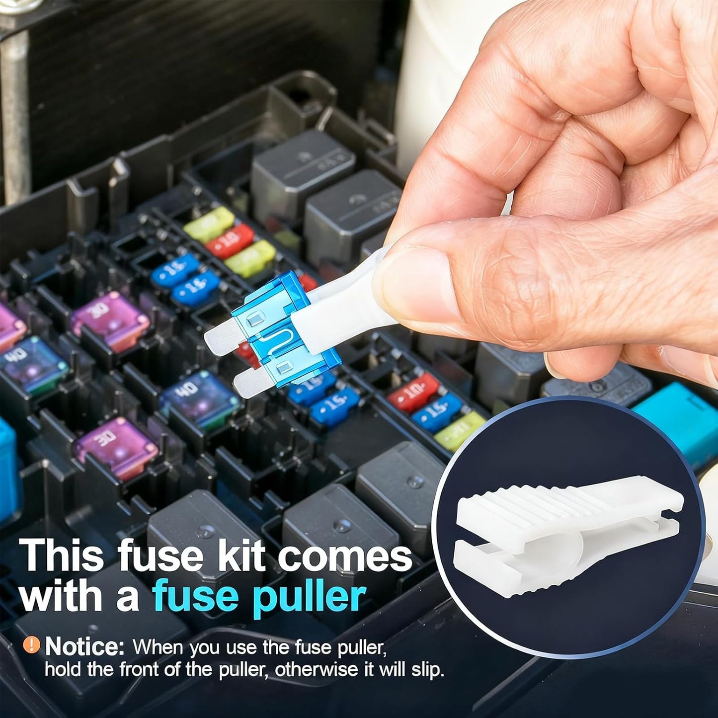 300Pcs Car Fuse Assortment Kit, 160 Mini Blade Fuses Automotive + 90 Standard Auto Fuses + 50 Micro + Puller