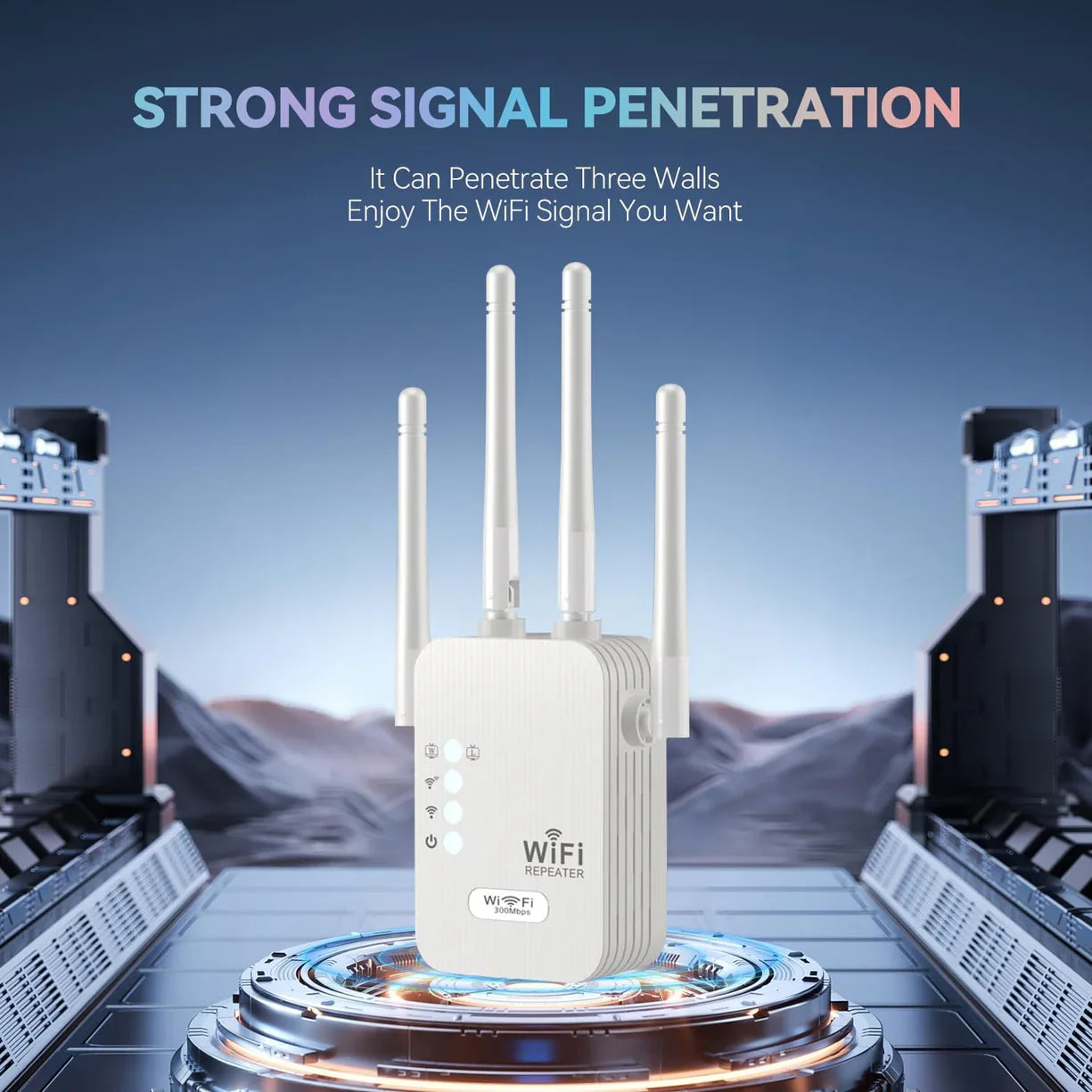 WiFi Extender Signal Booster, Internet Booster, Long Range WiFi Extender