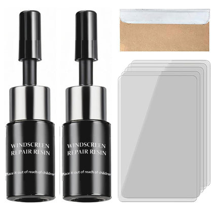 2Pcs Automotive Glass Nano Repair Fluid Kit Cracked Car Windshield  Wind Shield Car Glass Repair Set