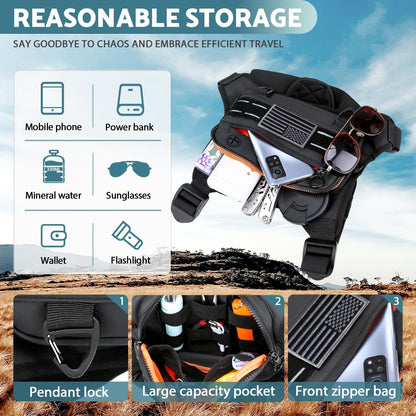 Breathable Sports Chest Bag Resistant Reflective Front Running Vest