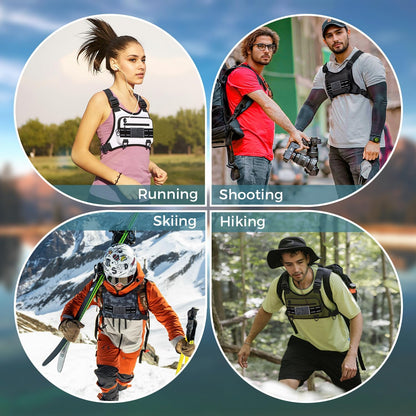 Breathable Sports Chest Bag Resistant Reflective Front Running Vest