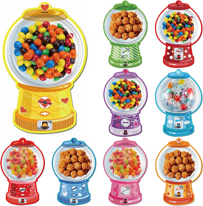 18 Pack Candy Cards with Plastic Domes Valentines Greeting Cards DIY Craft Treat Holder