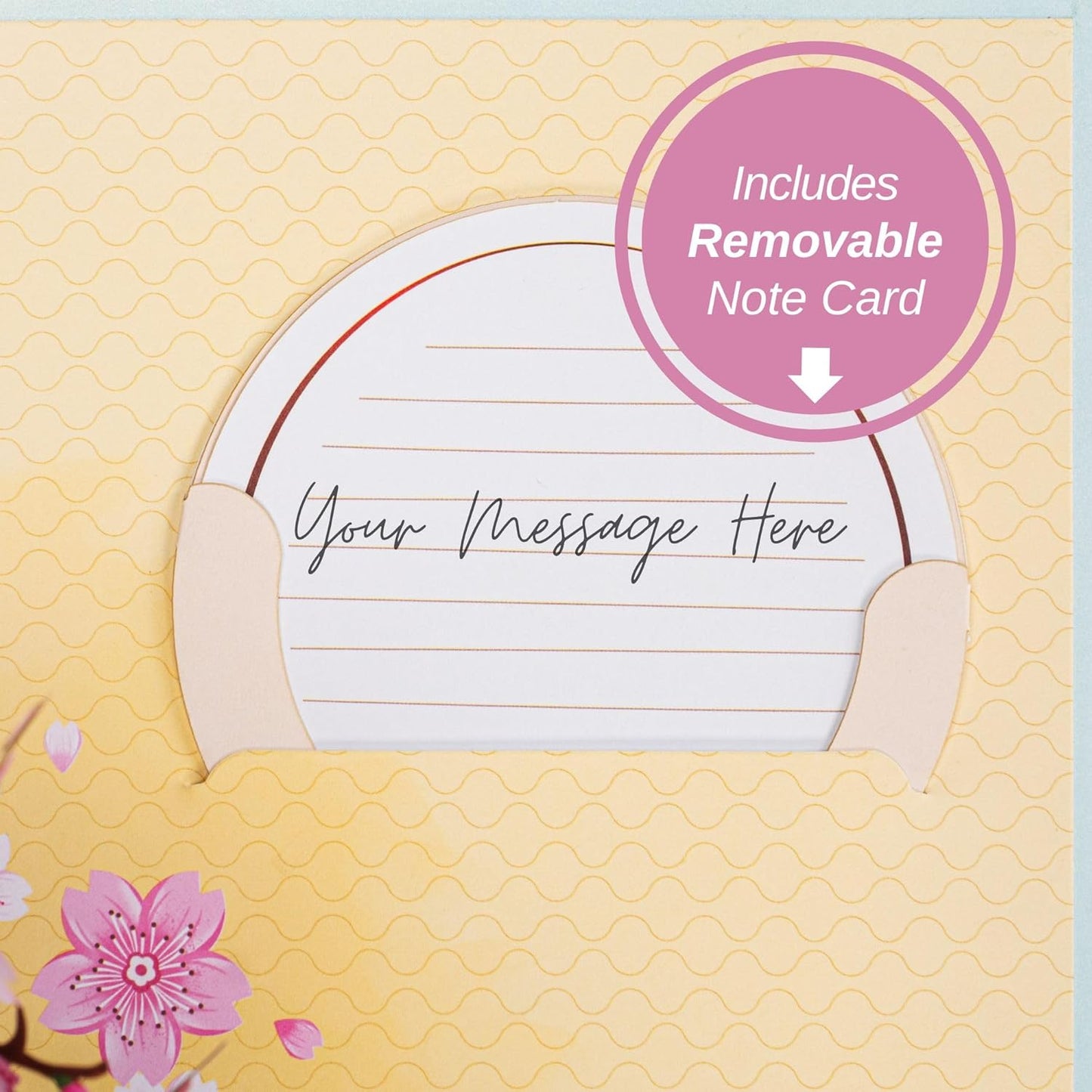 3D Cherry Blossom Pop Up Card, Gift for Birthday, Wedding, Anniversary, All Occasion or Just Because