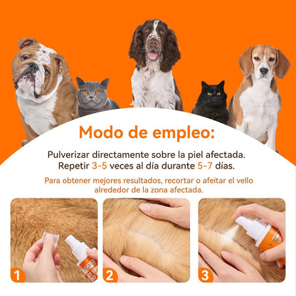 Upgraded Quantum Silver Skin Spray for Pets, Itch Relief and Hot Spot Treatment, Supports Skin Infections and Irritations for All Animals