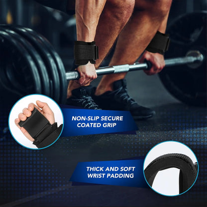 Lifting Hooks & Wrist Straps for Better Deadlift Grip and Support