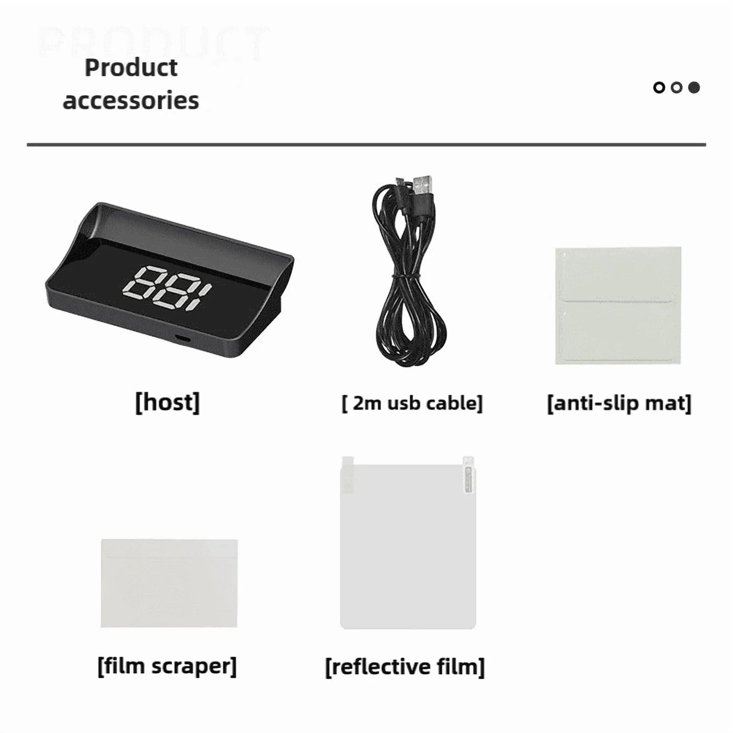 Head Up Display Auto GPS Twin Projector for Car  Speedometer Electronic Accessories