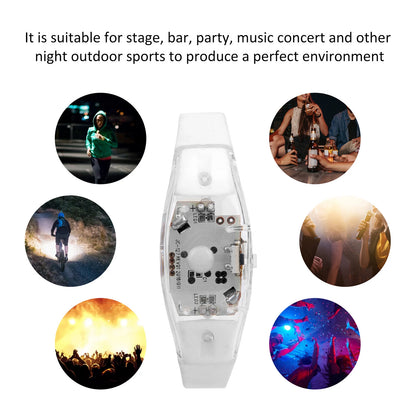 Sound Control Flashing Bracelet Light Up Bangle Wristband for Party Bars Disco