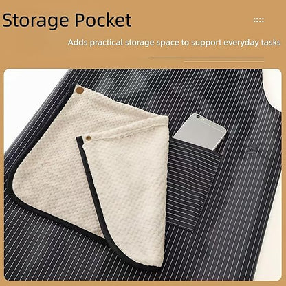Apron with Towel Attached,Cross Back Apron with Pockets for Women and Men