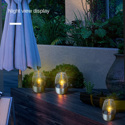 Solar Candle Lights Flameless Candles Waterproof  LED Decorative Lamp