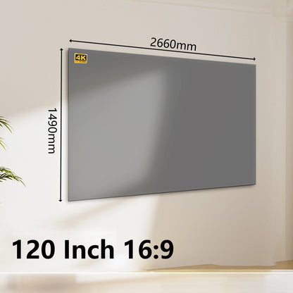 72" 80" 100" 120"Foldable Projection Screen Wrinkle Free Home Theater Movie Screen（16：9）