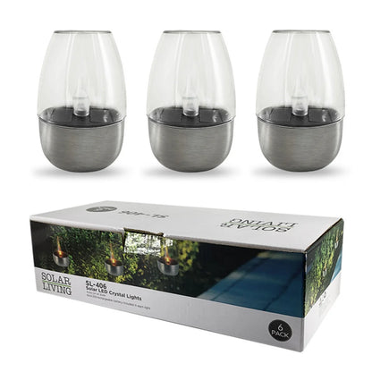 Solar Candle Lights Flameless Candles Waterproof  LED Decorative Lamp