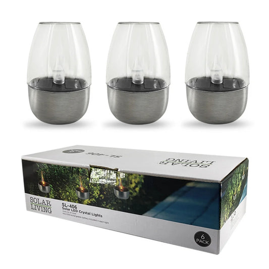 Solar Candle Lights Flameless Candles Waterproof  LED Decorative Lamp