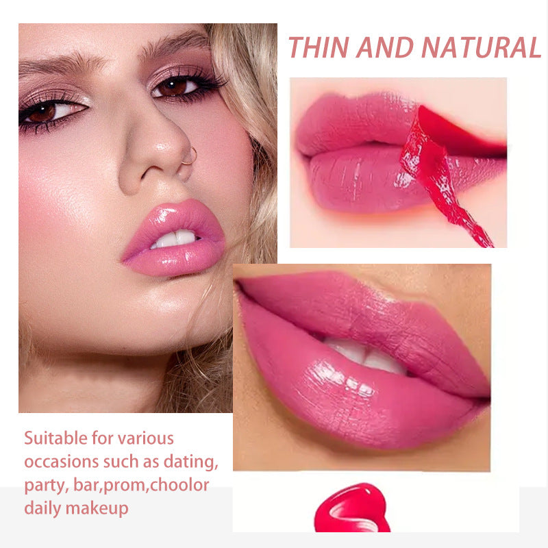 Peel Off Lip Stain Lip Tint,Waterproof Long-Lasting Tear-off Lip Gloss,Peel Reveal Lip Stain