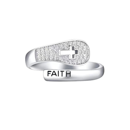 FAITH Christian Ring (Adjustable) Ring + Card