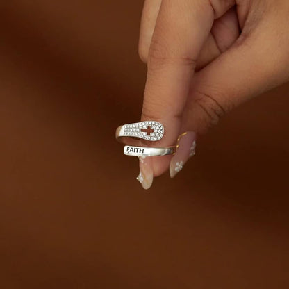 FAITH Christian Ring (Adjustable) Ring + Card