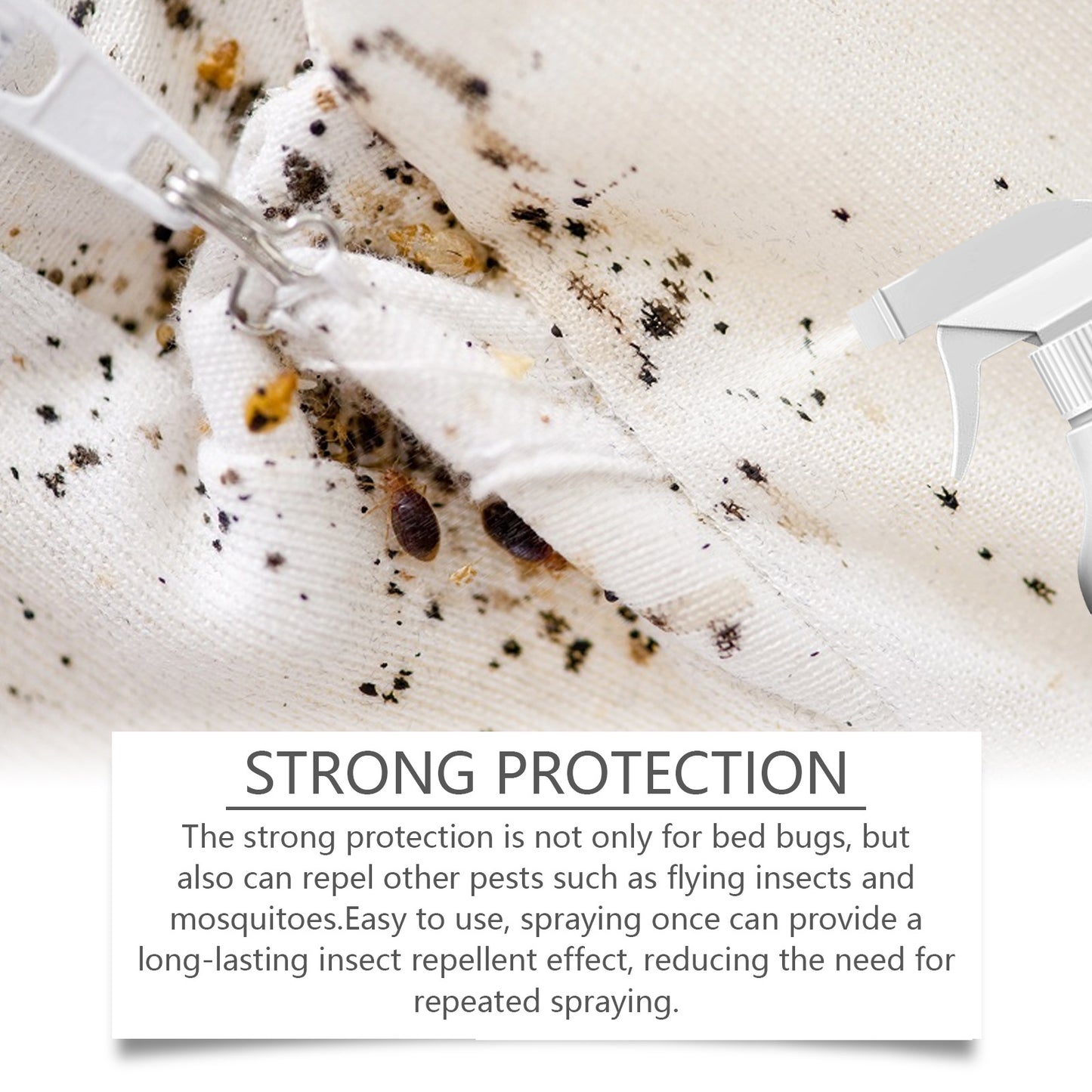 Bed Bug Killer Spray, Fast Acting Solution -Non-Toxic for Kids & Pets, Zero Cleanup Needed