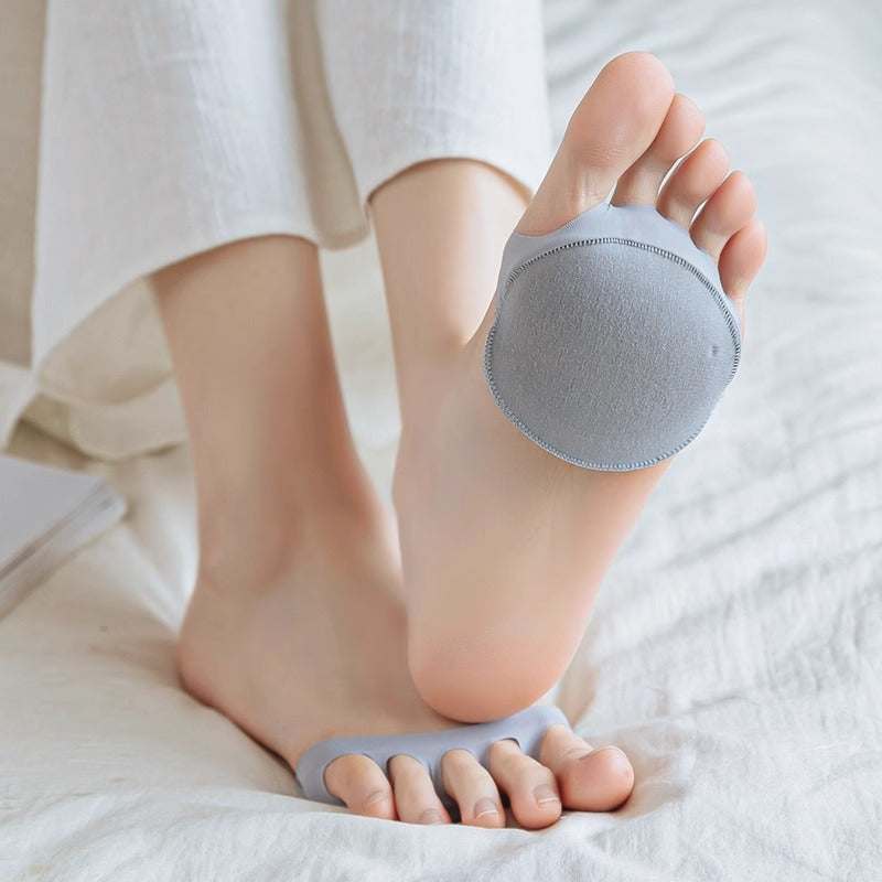 Metatarsal Pads Invisible Socks, Soft Foot Pads for Women and Men, Reusable Ball of Foot Cushions for Runners