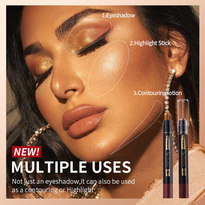 6pcs Glitter Eyeshadow Stick Set Waterproof Metallic