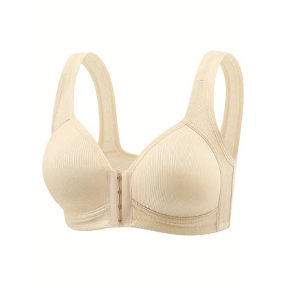 Wireless Bra for Women Plus Size Full Coverage Soft Cup Wide Strap Lift Support Bra